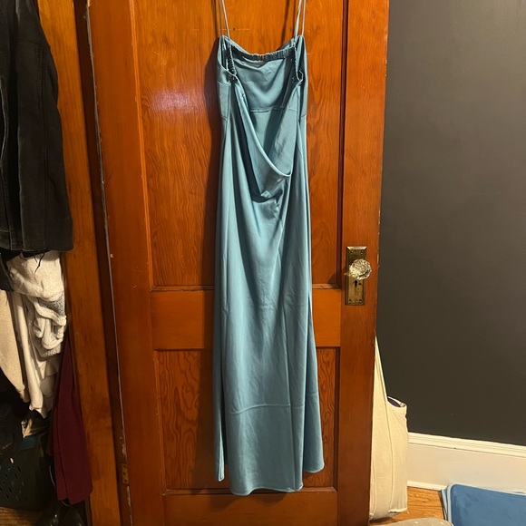 Abercrombie Blue Satin Dress - Picture 7 of 7
